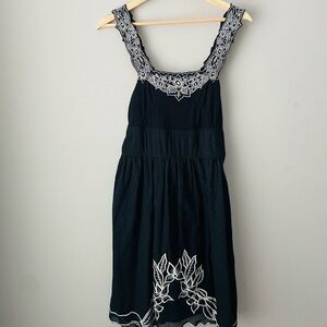 Free People Embroidered Floral Dress